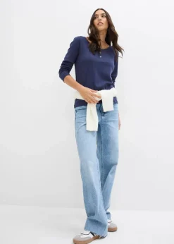 Damen bonprix Bekleidung·Röcke|Basics|Rundhalsshirt aus reiner Bio-Baumwolle