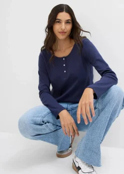 Damen bonprix Bekleidung·Röcke|Basics|Rundhalsshirt aus reiner Bio-Baumwolle