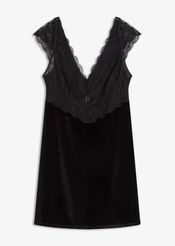 Samtkleid Damen Wäsche·Corsagen & Negligés|Wäsche·Dessous