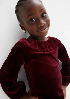 Kinder bonprix Mädchen 2-8 Jahre·Kleider & Röcke|Samtkleid mit Volants