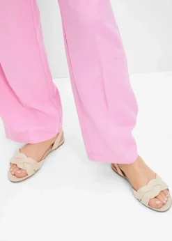 Outlet Sandalen in Flecht-Optik Damen Sommerschuhe