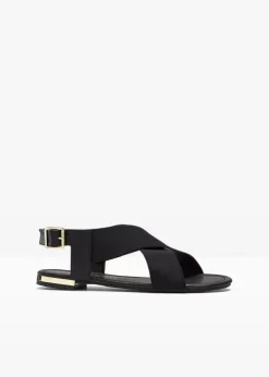 Damen bonprix Sommerschuhe|Sandalen mit elastischen Riemen