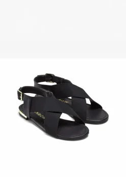 Damen bonprix Sommerschuhe|Sandalen mit elastischen Riemen
