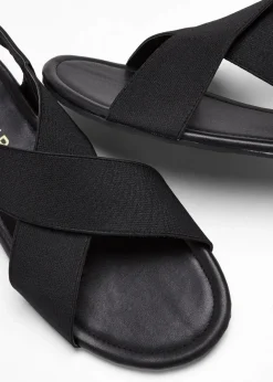Damen bonprix Sommerschuhe|Sandalen mit elastischen Riemen