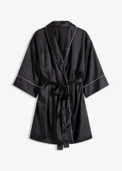 Discount Satin Kimono mit Glanzeffekt Damen Wäsche·Dessous|Wäsche·Bademäntel