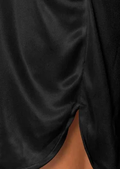 Discount Satin Kimono mit Spitze Damen Wäsche·Dessous|Wäsche·Bademäntel