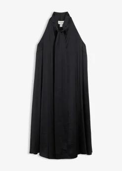 Damen bonprix Kleider|Bekleidung·Pullover & Strickjacken|Satin Midikleid aus Viskose-Mix