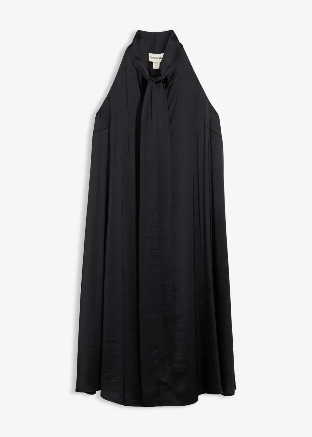 Damen bonprix Kleider|Bekleidung·Pullover & Strickjacken|Satin Midikleid aus Viskose-Mix