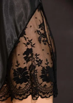 Best Satin Negligé Damen Erotikwäsche