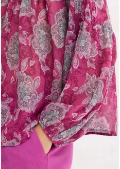 Sale Satin Tunika mit Biesen Damen Blusen & Tuniken|Bekleidung·Jacken & Mäntel