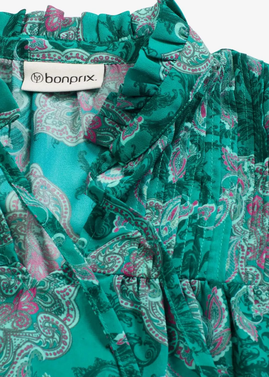 Damen bonprix Bekleidung·Jacken & Mäntel|Blusen & Tuniken|Satin Tunika mit Biesen
