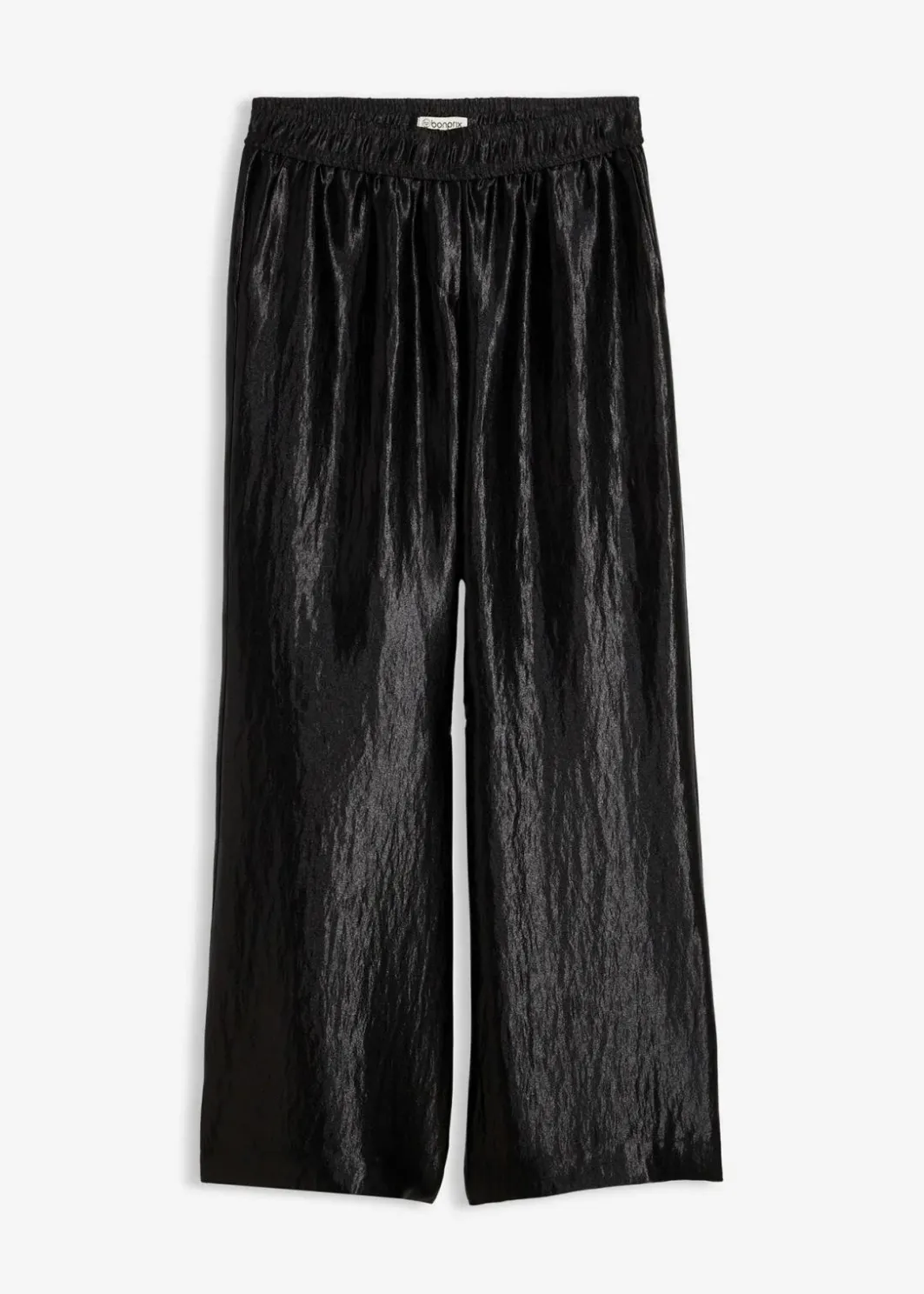 Sale Satinierte Palazzo-Hose mit Bequembund Damen Bekleidung·Kleider|Hosen
