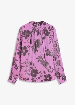 Outlet Satin-Tunika mit Viskose Damen Bekleidung·Jacken & Mäntel|Blusen & Tuniken