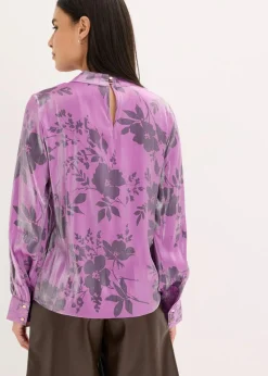 Outlet Satin-Tunika mit Viskose Damen Bekleidung·Jacken & Mäntel|Blusen & Tuniken