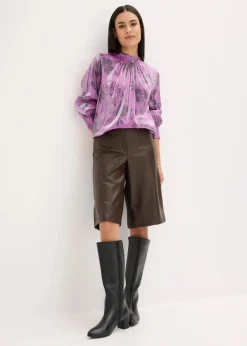 Outlet Satin-Tunika mit Viskose Damen Bekleidung·Jacken & Mäntel|Blusen & Tuniken