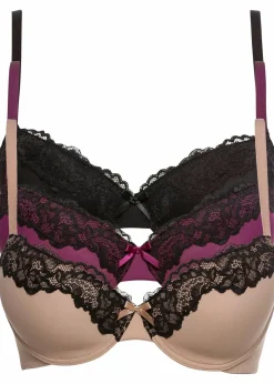 New Schalen BH (3er Pack) Damen Große Cups D-H|Nachhaltigere Materialien