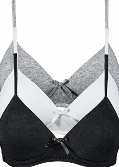 Sale Schalen BH ohne Bügel mit Bio-Baumwolle (3er Pack) Damen Nachhaltigere Materialien|Bhs