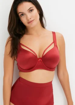 Damen bonprix Wäsche·Große Cups D-H|Wäsche·Bhs|Schalen-BH aus glänzendem Material