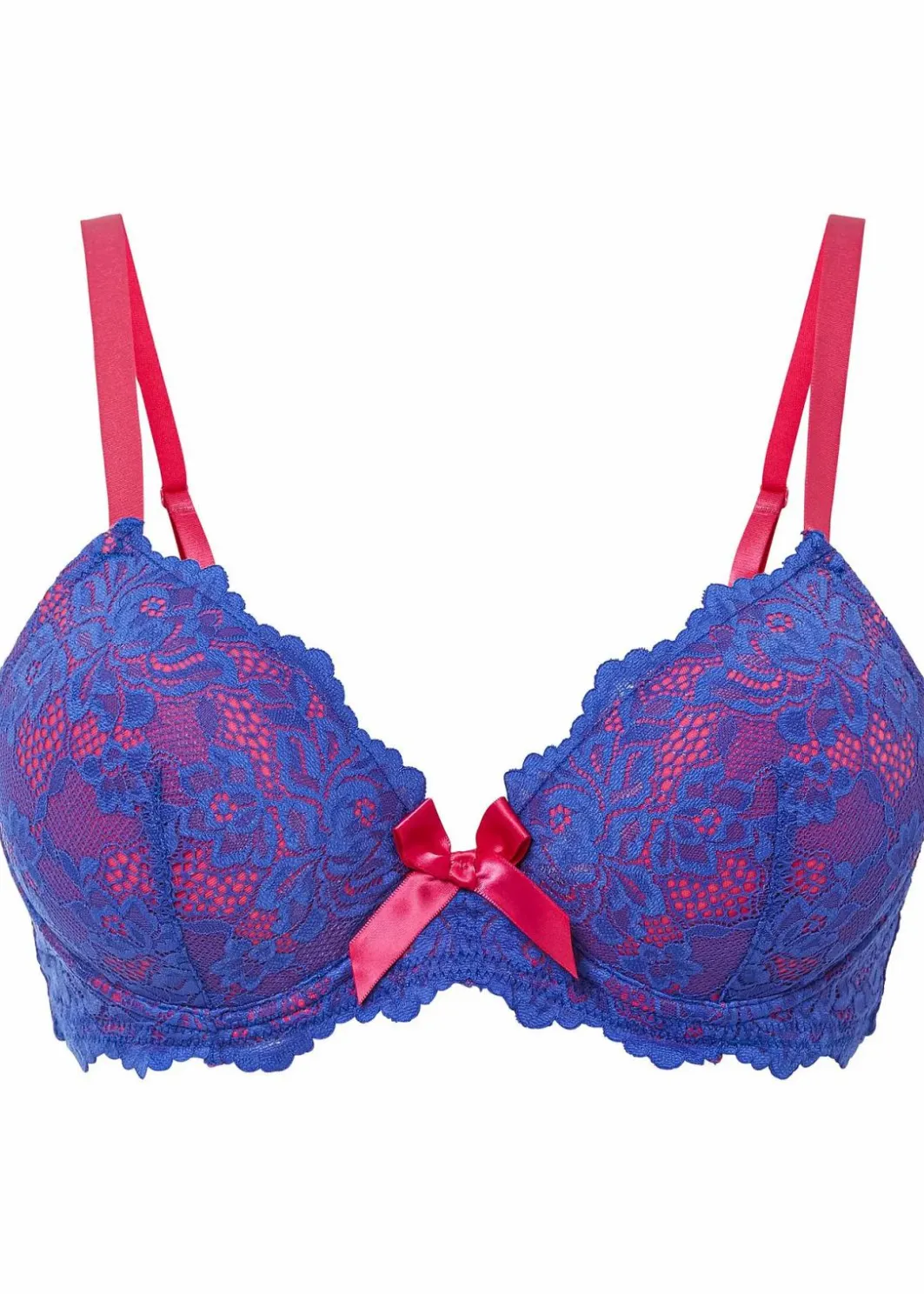 Damen bonprix Wäsche·Dessous|Wäsche·Große Cups D-H|Schalen-BH aus recycelter Spitze
