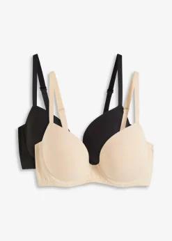 Schalen-BH mit Bügel mit Bio-Baumwolle (2er Pack) Damen Wäsche·Baumwollunterwäsche|Nachhaltigere Materialien