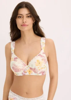 Damen bonprix Wäsche·Baumwollunterwäsche|Wäsche·Große Cups D-H|Schalen-BH mit Bügel mit Bio-Baumwolle (2er Pack)