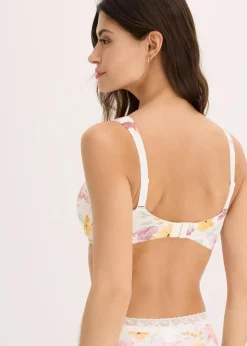 Damen bonprix Wäsche·Baumwollunterwäsche|Wäsche·Große Cups D-H|Schalen-BH mit Bügel mit Bio-Baumwolle (2er Pack)