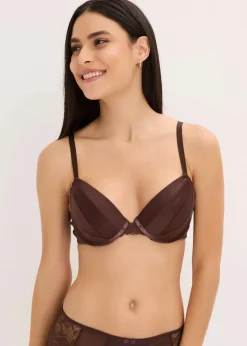 Damen bonprix Große Cups D-H|Bhs|Schalen-BH mit edlem Glanzeffekt