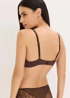 Damen bonprix Große Cups D-H|Bhs|Schalen-BH mit edlem Glanzeffekt