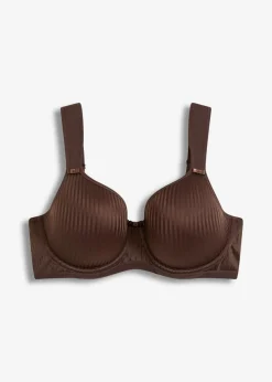 Damen bonprix Große Cups D-H|Nachhaltigere Materialien|Schalen-BH mit geolsterten Tägern und Glanzeffekt