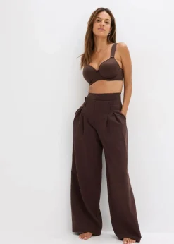 Damen bonprix Große Cups D-H|Nachhaltigere Materialien|Schalen-BH mit geolsterten Tägern und Glanzeffekt