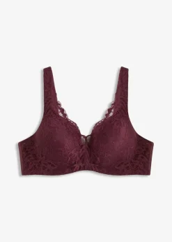 Damen bonprix Große Cups D-H|Nachhaltigere Materialien|Schalen-BH mit gepolsterten Trägen und zarter Spitze