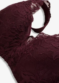 Damen bonprix Große Cups D-H|Nachhaltigere Materialien|Schalen-BH mit gepolsterten Trägen und zarter Spitze