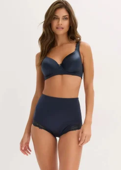 Clearance Schalen-BH mit gepolsterten Trägern und glänzendem Material Damen Wäsche·Dessous|Wäsche·Große Cups D-H