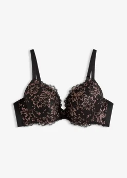 Damen bonprix Große Cups D-H|Nachhaltigere Materialien|Schalen-BH mit Glitzergarn