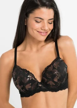 Damen bonprix Große Cups D-H|Bhs|Schalen-BH mit schimmerndem Effekt