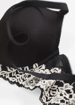 Damen bonprix Große Cups D-H|Nachhaltigere Materialien|Schalen-BH mit zweifarbiger Spitze