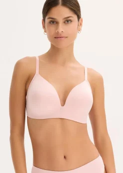 Damen bonprix Bhs|Schalen-BH ohne Bügel aus glänzendem Material