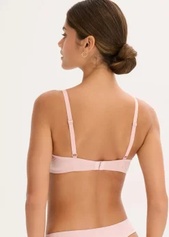 Damen bonprix Bhs|Schalen-BH ohne Bügel aus glänzendem Material