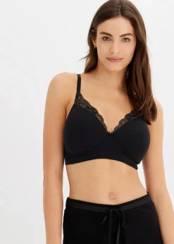 Schalen-BH ohne Bügel mit Bio-Baumwolle (2er Pack) Damen Große Cups D-H|Nachhaltigere Materialien