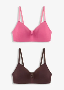 Sale Schalen-BH ohne Bügel mit Baumwolle (2er Pack) Damen Nachhaltigere Materialien|Bhs