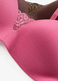 Damen bonprix Wäsche·Baumwollunterwäsche|Nachhaltigere Materialien|Schalen-BH ohne Bügel mit Baumwolle (2er Pack)