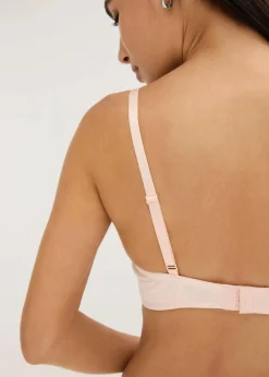 Damen bonprix Bhs|Baumwollunterwäsche|Schalen-BH ohne Bügel mit Bio-Baumwolle und Rippe (2er Pack)