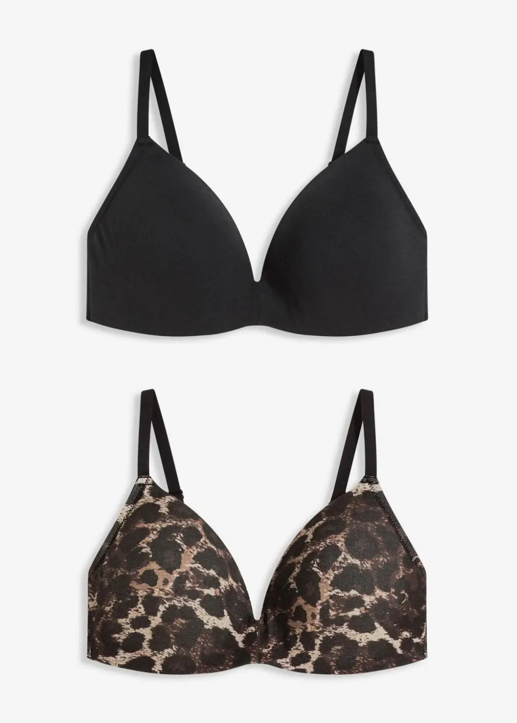 Damen bonprix Wäsche·Baumwollunterwäsche|Nachhaltigere Materialien|Schalen-BH ohne Bügel mit Baumwolle (2er Pack)