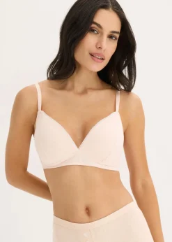 Hot Schalen-BH ohne Bügel mit Bio-Baumwolle und Rippe (2er Pack) Damen Wäsche·Baumwollunterwäsche|Wäsche·Bhs
