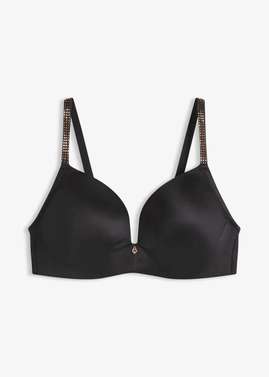 Sale Schalen-BH ohne Bügel mit glitzernden Trägern Damen Bhs|Dessous