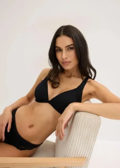 Clearance Schalen-BH ohne Bügel mit weicher Rippe Damen Dessous|Bhs