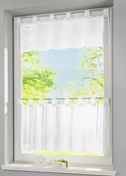 Clearance Scheibengardine aus leichtem Voile Scheibengardinen