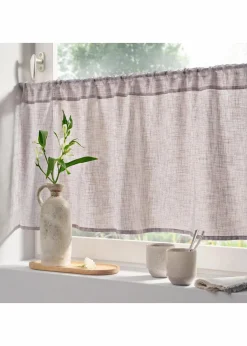 bonprix Scheibengardinen|Scheibengardine in Leinen-Optik