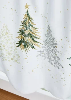 Best Scheibengardine mit Tannebaum Stickerei Scheibengardinen|Weihnachtsdeko & -Textilien·Gardinen