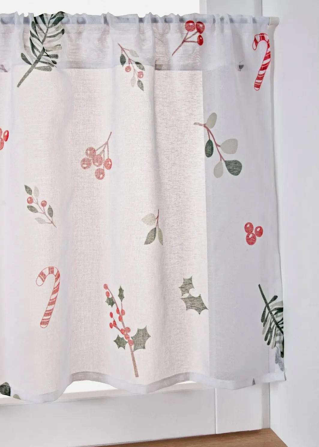 Discount Scheibengardine mit Weihnachtsmotiv Scheibengardinen|Weihnachtsdeko & -Textilien·Gardinen